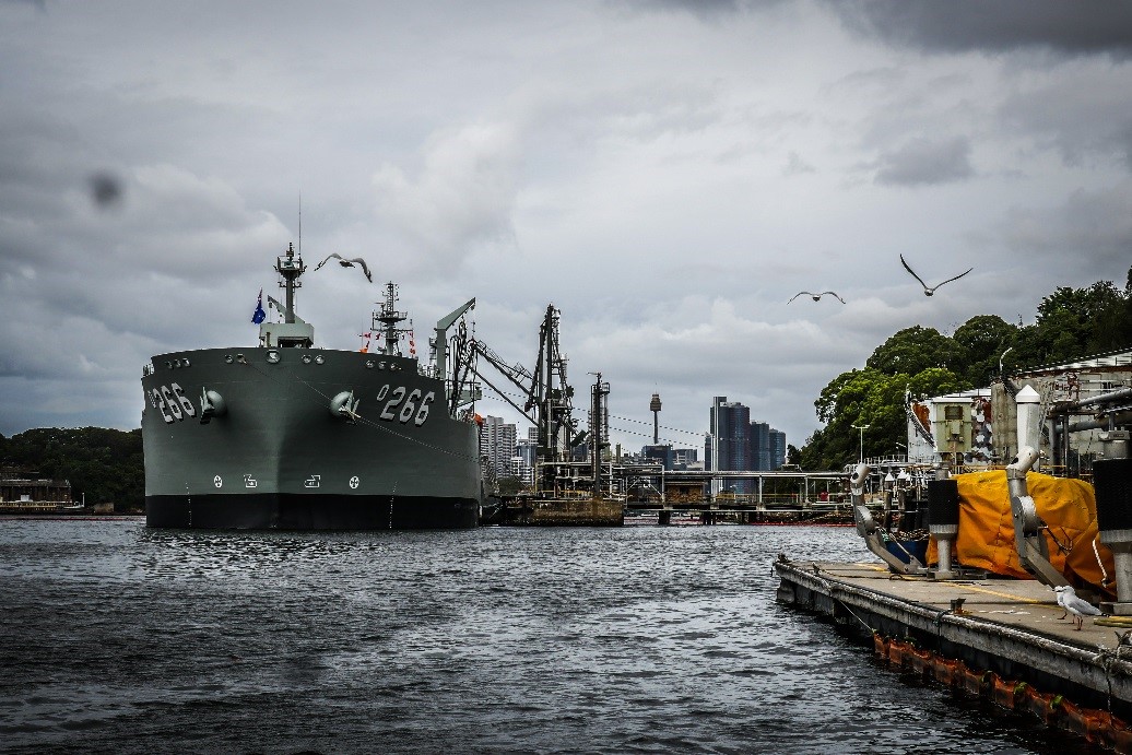 Ship in dockyard