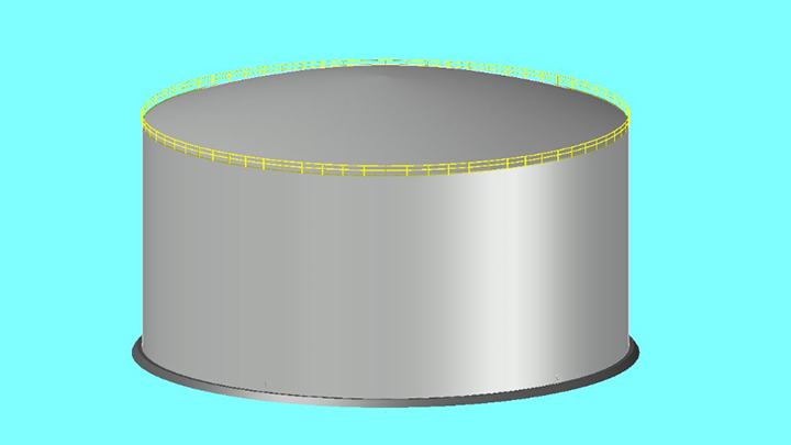 3D view of tank design